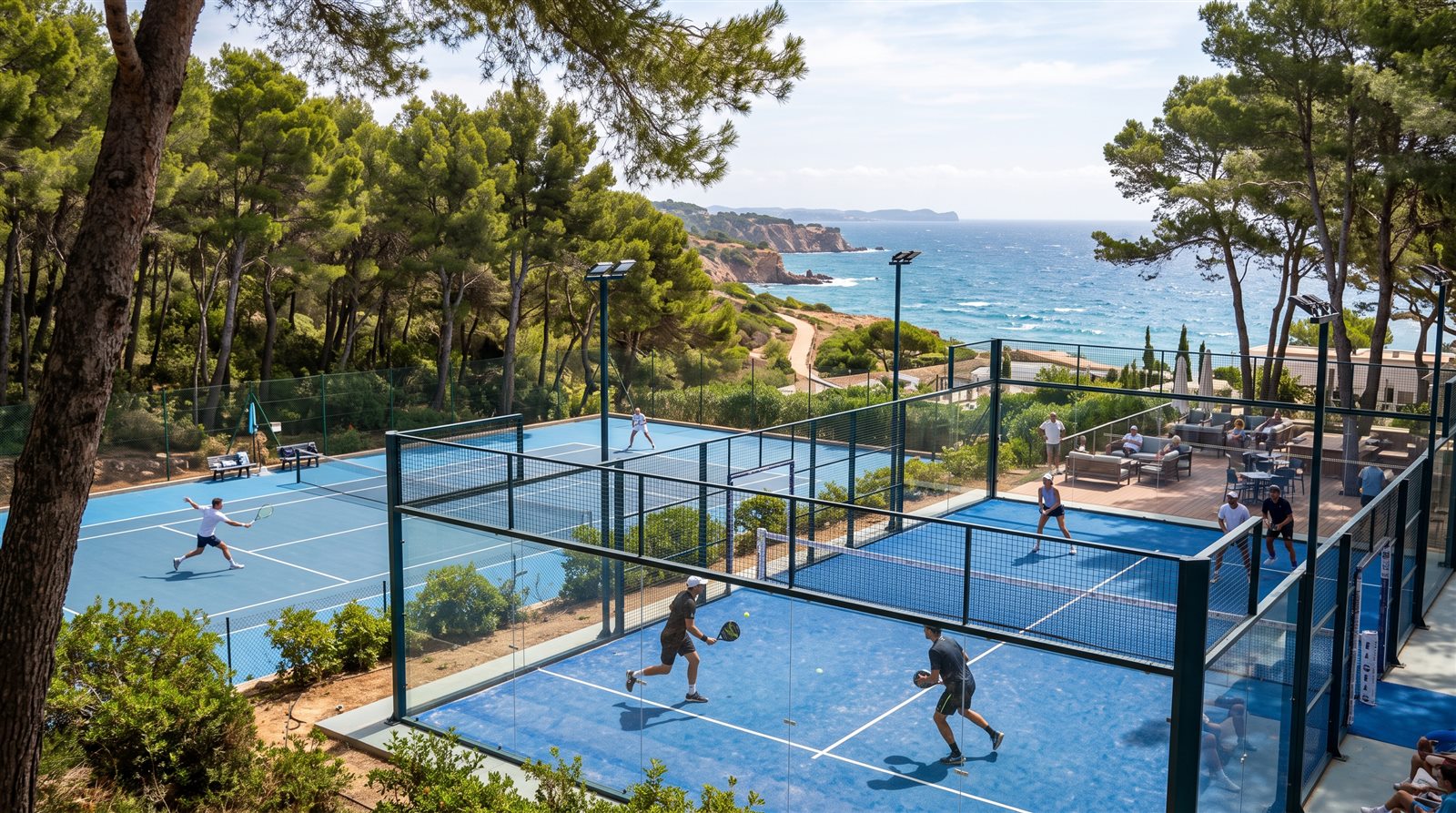 Tenis ve padel kortları